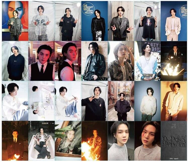 KPOPBP D-Day Solo Album Agust D Photocards Kpop Lomo Card Set Merchandise Gift for Fans Boys and Girls - Image 4