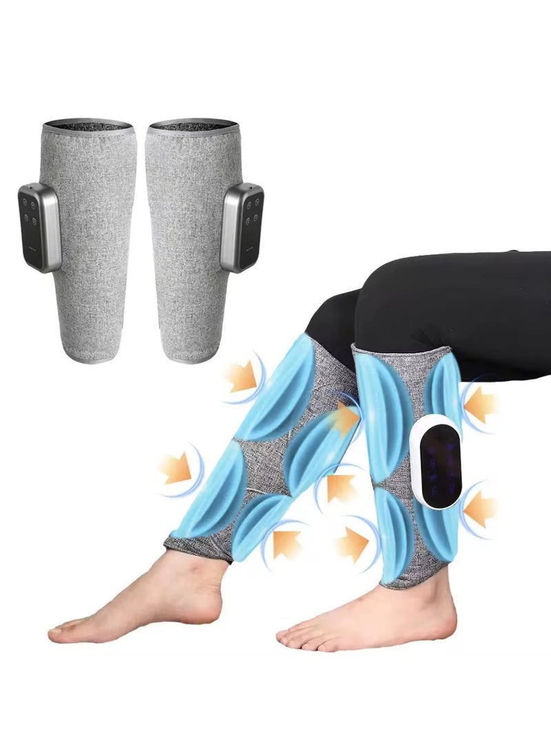 مدلك الساق لتحسين الدورة الدموية وتخفيف الألم – مدلك ربلة الساق بضغط الهواء مع وظيفة التدفئة، مدلك تنحيف الأرجل متعدد الوظائف، كثافة قابلة للتعديل للاسترخاء، مناسب للاستخدام المنزلي، هدية للنساء والرجال - Image 5