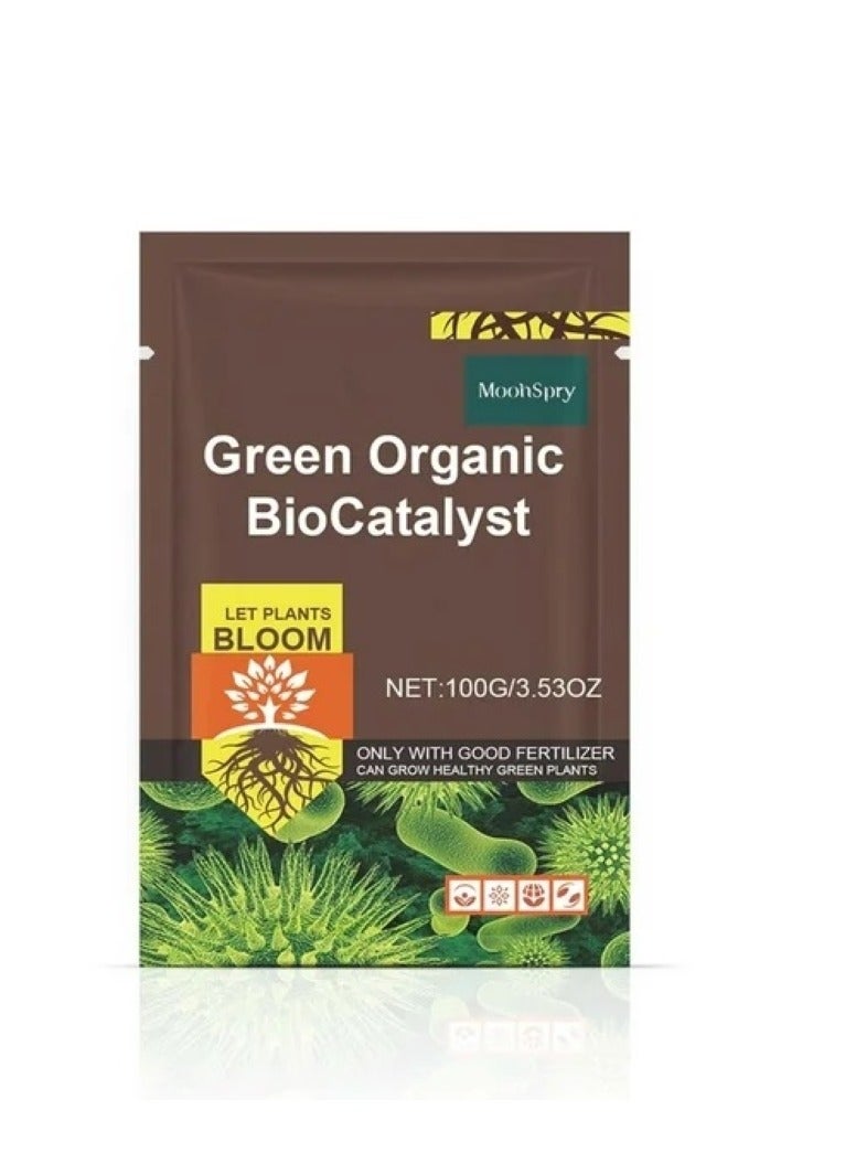 MOONSPRY Plant Nutrition Fertilizer Green Organic Biocatalyst that Grows Green and Healthy Plants 100g - Image 2