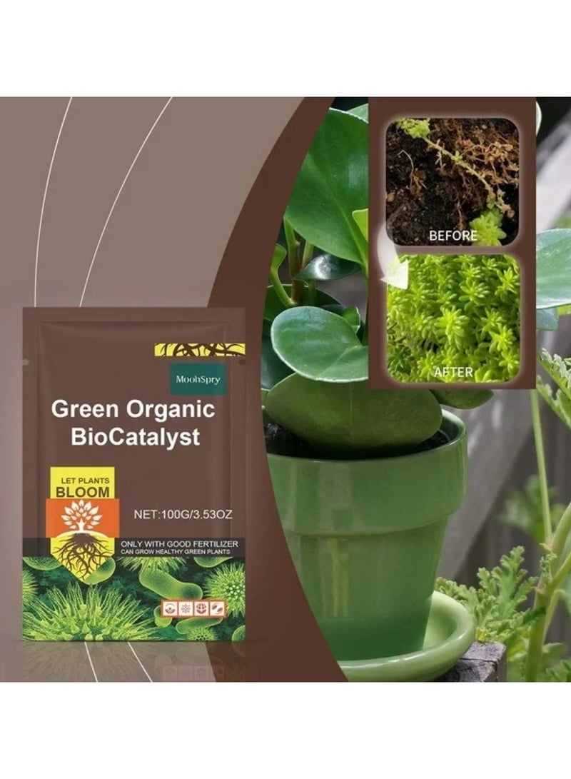 MOONSPRY Plant Nutrition Fertilizer Green Organic Biocatalyst that Grows Green and Healthy Plants 100g - Image 5
