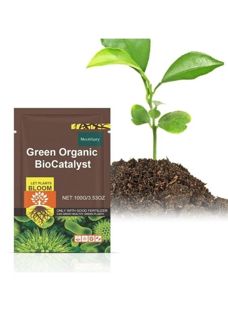 MOONSPRY Plant Nutrition Fertilizer Green Organic Biocatalyst that Grows Green and Healthy Plants 100g - Image 3