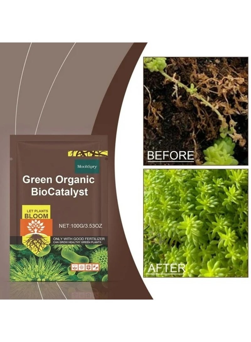 MOONSPRY Plant Nutrition Fertilizer Green Organic Biocatalyst that Grows Green and Healthy Plants 100g - Image 4