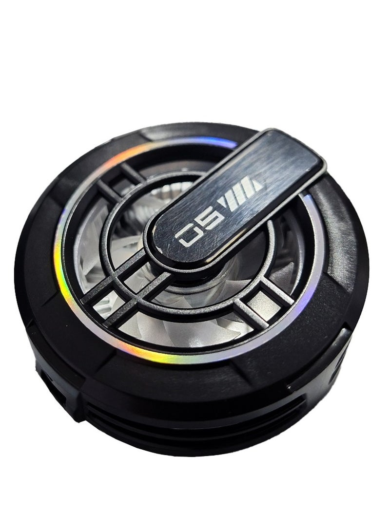 DS Magnetic Phone Cooling Fan A03 , Silent, Lightweight, LED Easy to Install, Ensures Instant and Constant Cooling Keeps Your Device Performing at Peak Efficiency Without Stuttering or Stuttering, Semiconductor Cooling Technology, 3 Different Speeds, Perfect for Daily Use or Travel. - Image 3