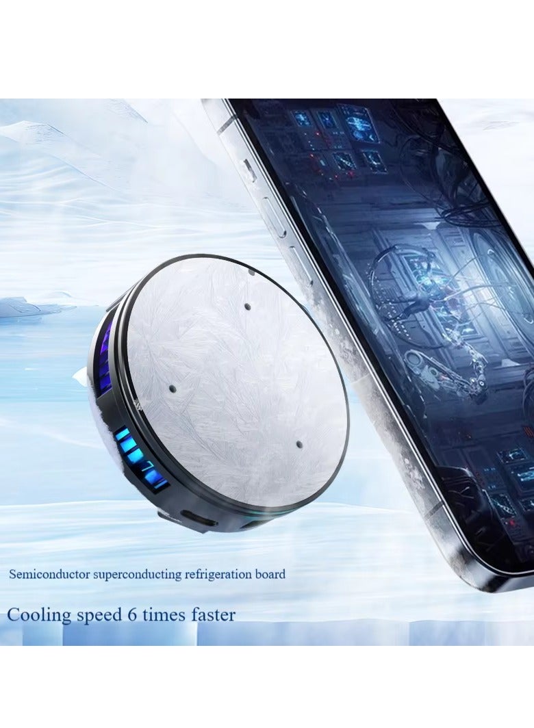 DS Magnetic Phone Cooling Fan A03 , Silent, Lightweight, LED Easy to Install, Ensures Instant and Constant Cooling Keeps Your Device Performing at Peak Efficiency Without Stuttering or Stuttering, Semiconductor Cooling Technology, 3 Different Speeds, Perfect for Daily Use or Travel. - Image 4