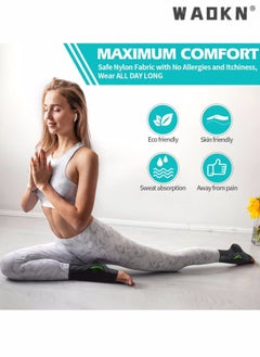 WAOKN Ankle Brace, 1 Pair Ankle Brace Compression, Ankle Support Brace for Sprained Ankle, Injury Recovery, Joint Pain, Achilles Tendonitis Support, Plantar Fasciitis Sock Reduce Swelling (L)  - Image 2
