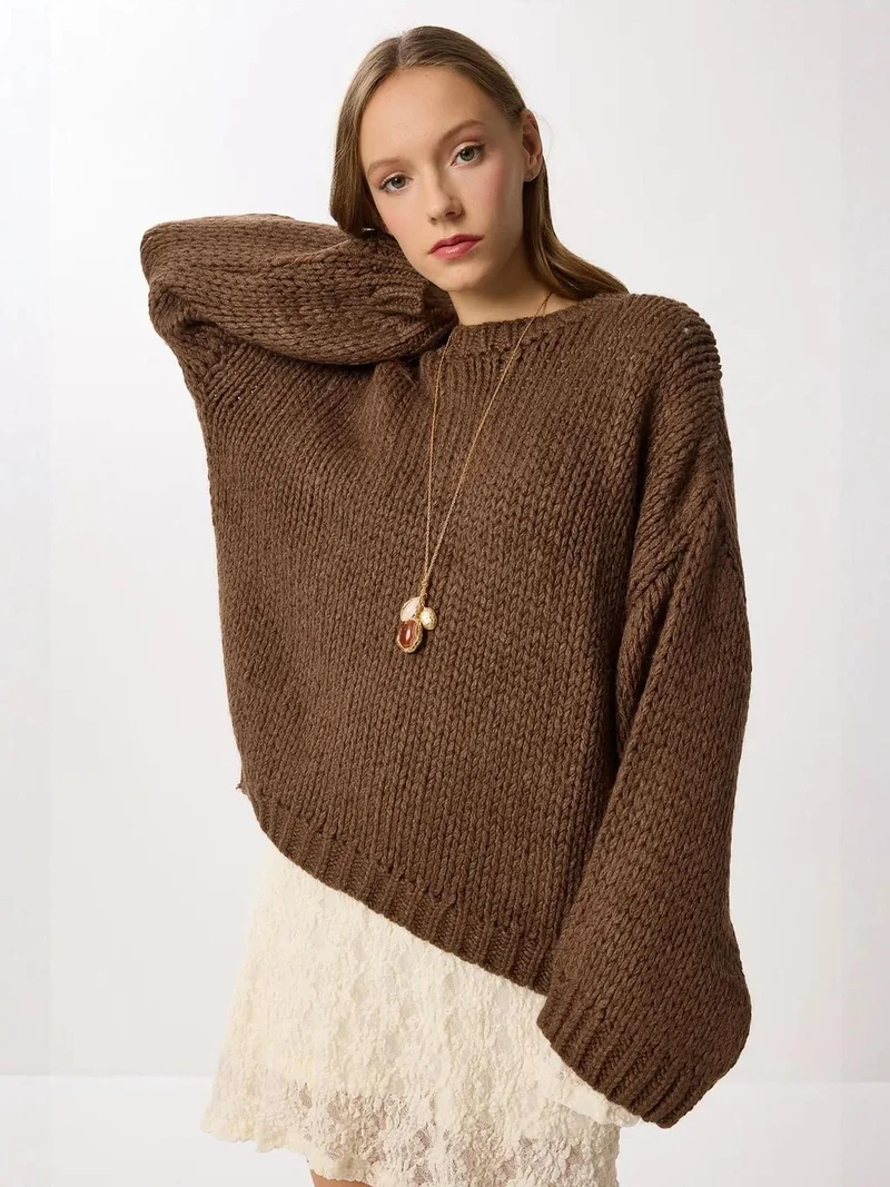 إسطنبول الساحرة ISTANBUL Oversized Ribbed Knit Sweater
