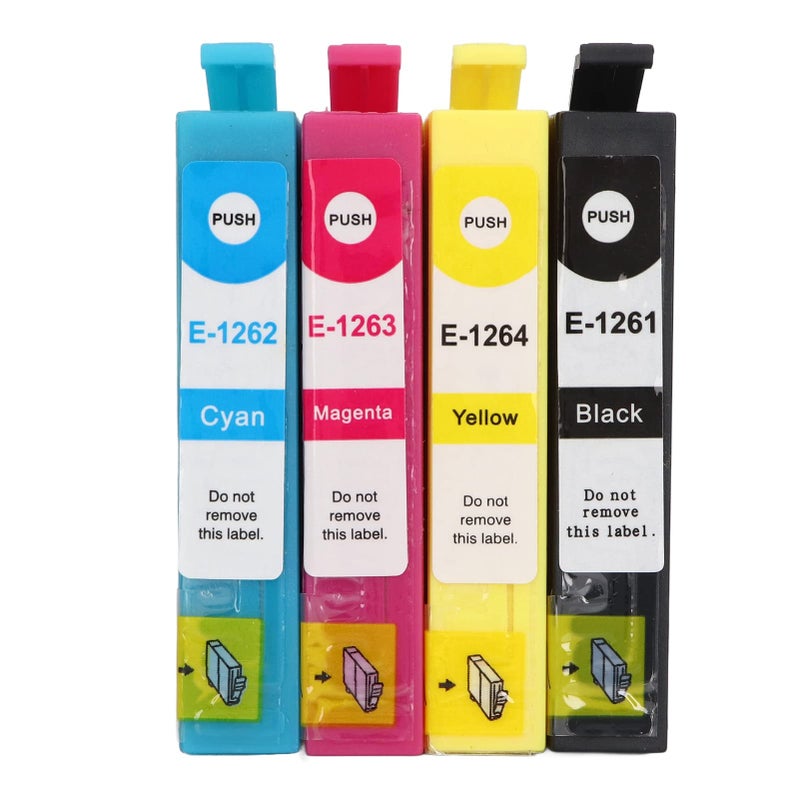 4 قطع مجموعة حبر كرتريدج T1261 T1262 T1263 T1264 بديل لطابعة Stylus NX330 - Image 2