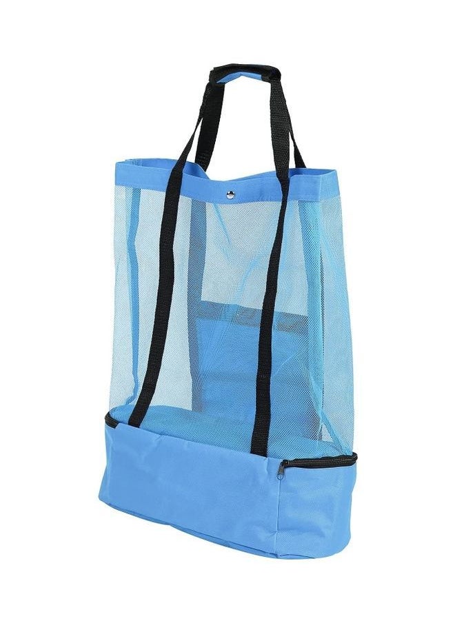 NIBEMINENT - Mesh Beach and Picnic Tote Bag with Insulated Compartment - Image 1