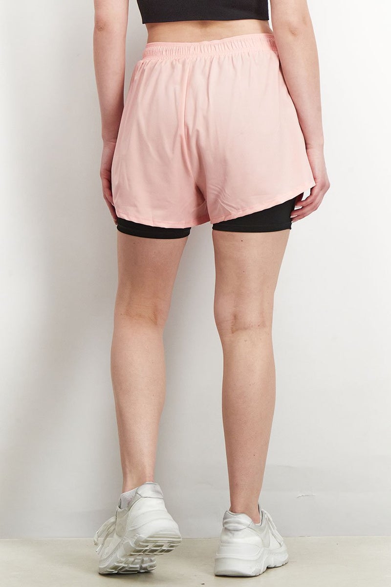 Tchibo Women Sportswear Fit Running Shorts, Pink - Image 4