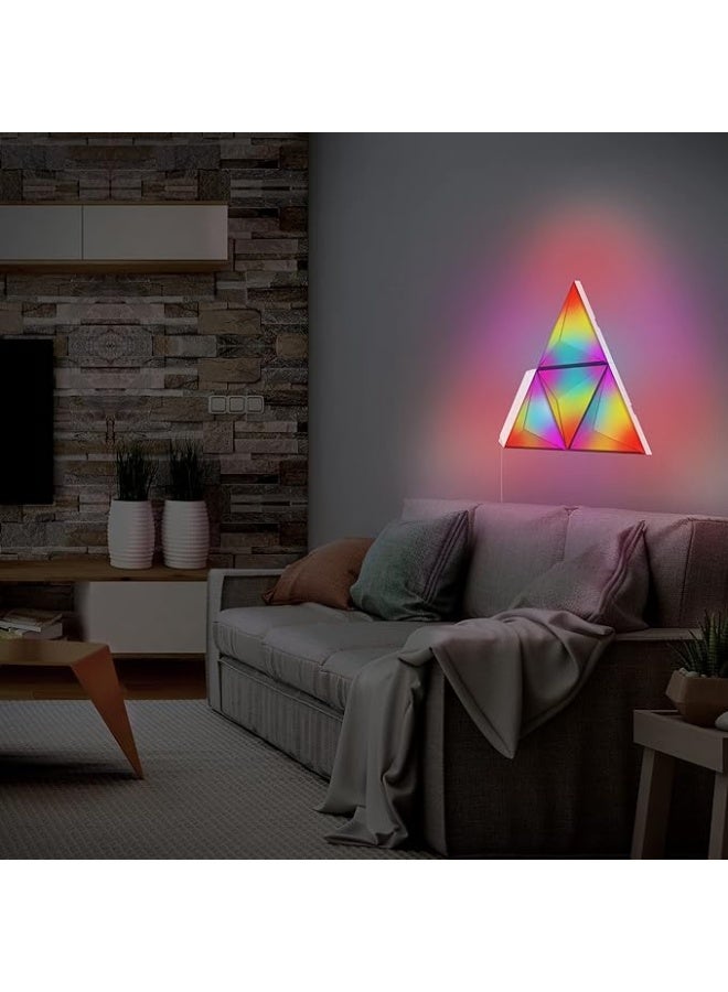 Monster 3D Multicolor LED Art Panels, 4-Panel Starter Kit, Wall Lighting, Remote Access From Anywhere, Works with home assistant, Easy DIY Installation - Image 5