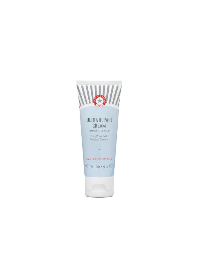 First Aid Beauty فيرست أيد بيوتي - كريم الإصلاح الفائق، ترطيب مكثف مع دقيق الشوفان الكولودي، مثبت سريرياً لتعزيز حاجز البشرة في 7 أيام ويساعد في تخفيف الإكزيما، مرطب فاخر للوجه والجسم، 2 أونصة - Image 1