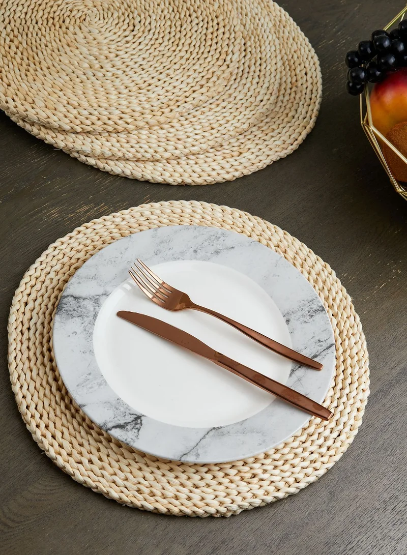 Noire Edit Set of 4 Rattan Weave Place Mats