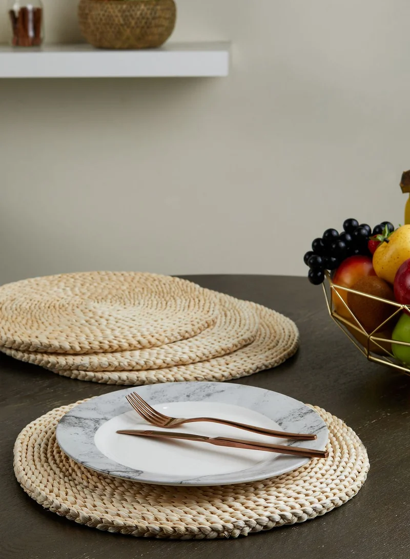 Noire Edit Set of 4 Rattan Weave Place Mats