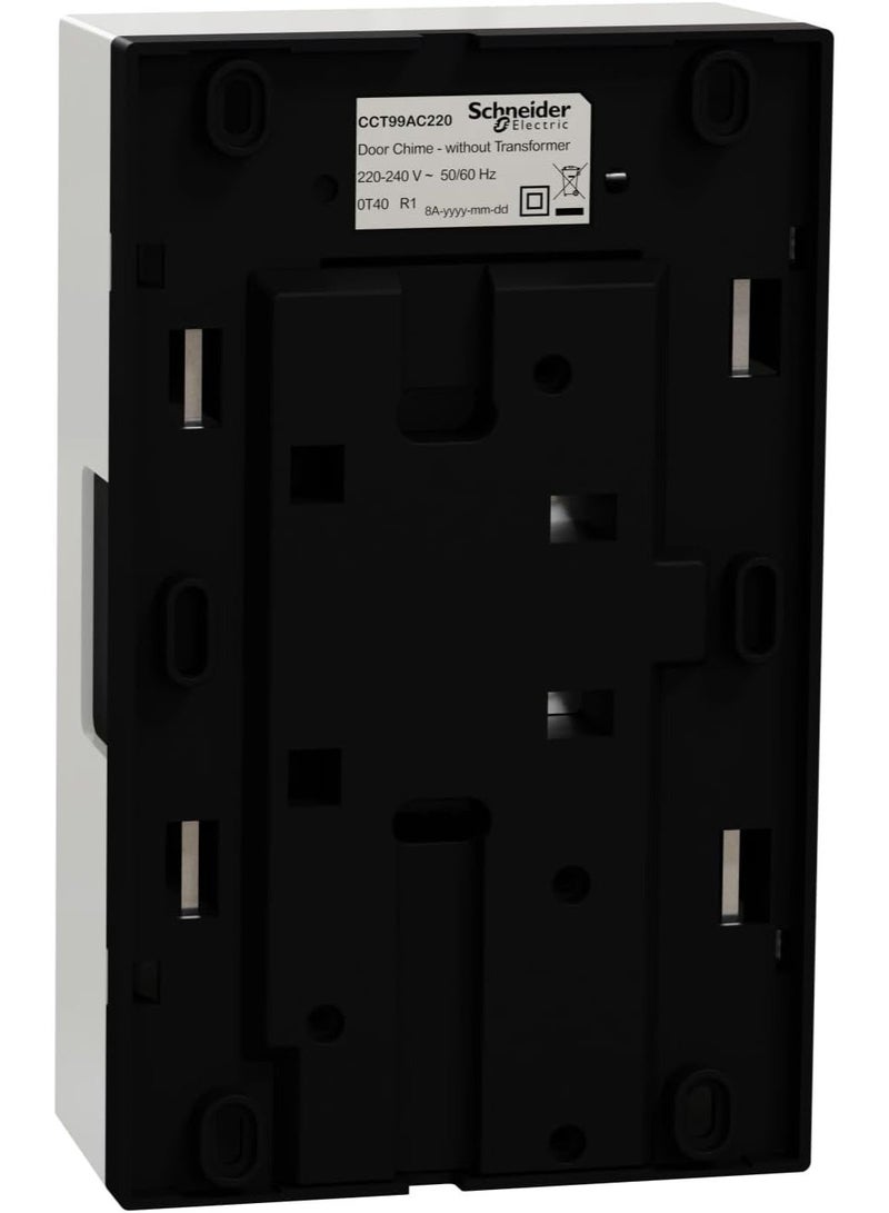 Schneider Electric CCT99AC220 220-240V Enexx Mechanical Door Chime, White - Image 5