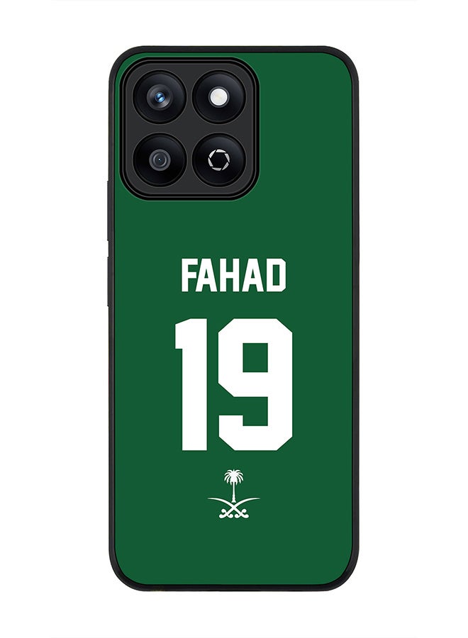 Stylizedd For Honor X7c 4G Case,Slim fit Camera Protection, Shockproof Thin Phone cover  - Football - Saudi Arabia,  Fahad - Image 1