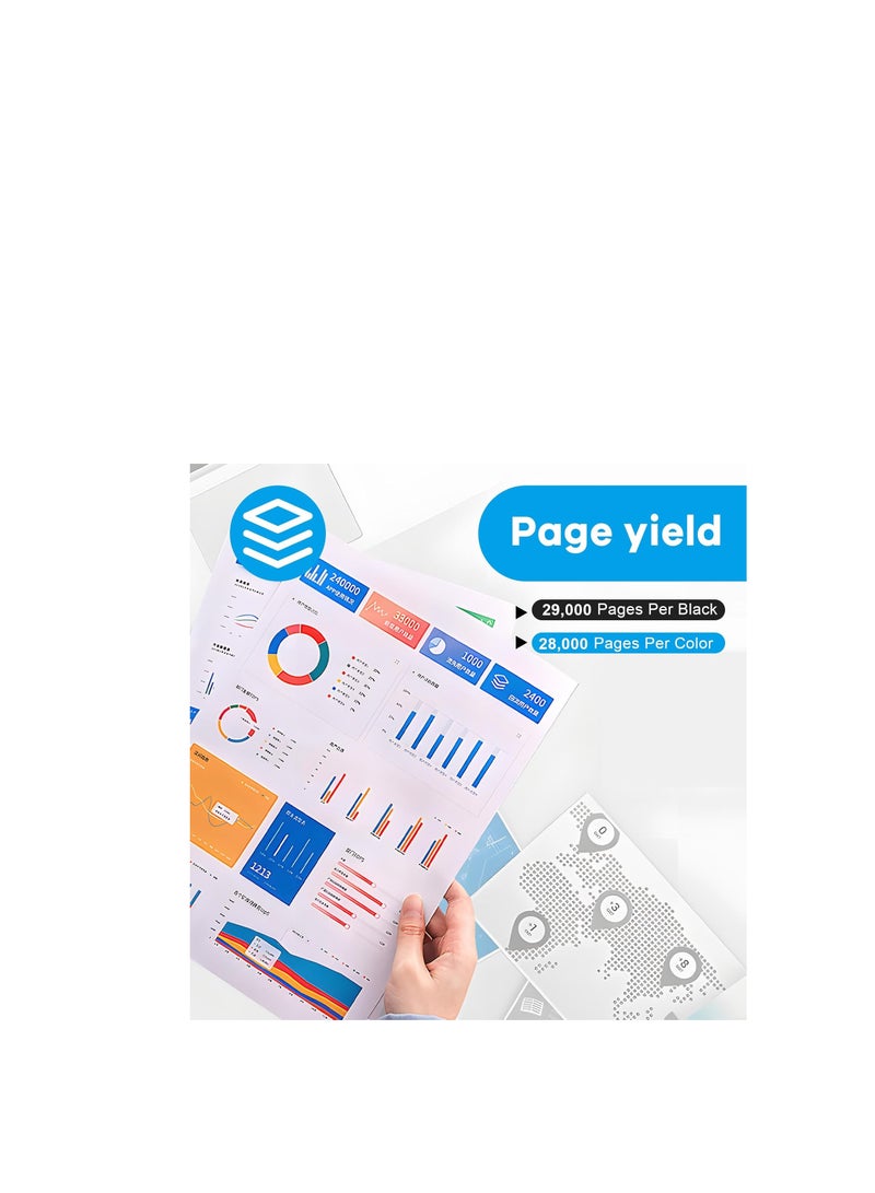 Terabyte TN-216 TN-319 Toner Cartridge Replacement for Konica Minolta TN319 TN216 Toner Cartridge A11G130 A11G430 A11G330 A11G230 TN216K TN216C TN216M TN216Y for Minolta Bizhub C360 C220 C280 Printer Ink - Image 4