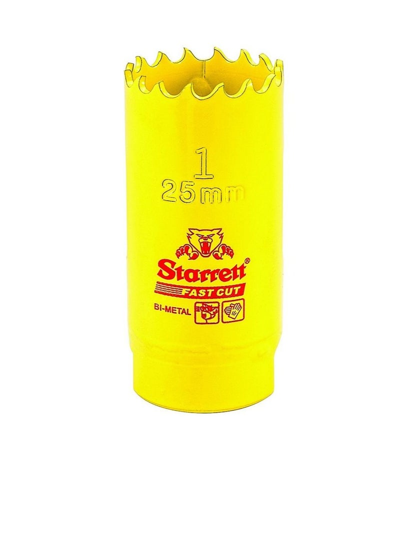 Starrett HSS FASTCUT HOLESAW 1" (25MM) - Image 1