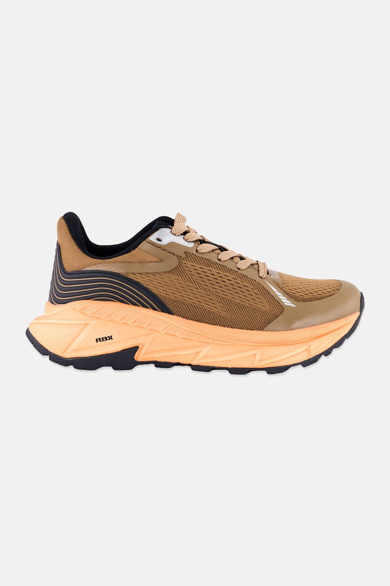 RBX Men Lace Up Brand Logo Training Shoes, Brown  - Image 2