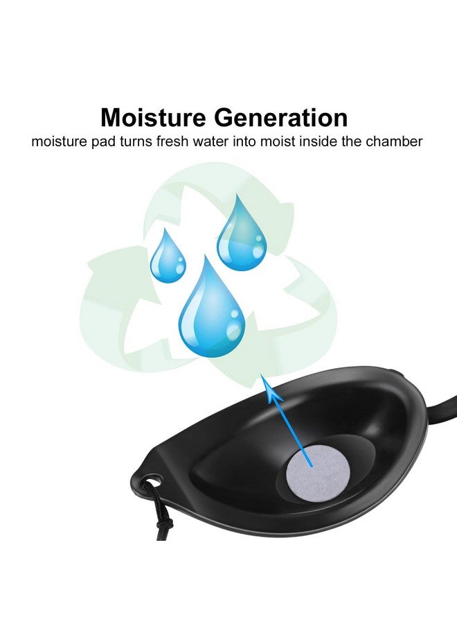 WAHAH 3D Hydrating Moisture Sleep Mask For Relief Dry Eyescomfortable Sleep Mask For Good Sleeping Prevent Dry Eyes Prevent Air Leak Into Eyes Best Sleep Mask For Sleeping Well Black - Image 4