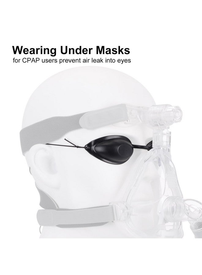 WAHAH 3D Hydrating Moisture Sleep Mask For Relief Dry Eyescomfortable Sleep Mask For Good Sleeping Prevent Dry Eyes Prevent Air Leak Into Eyes Best Sleep Mask For Sleeping Well Black - Image 5
