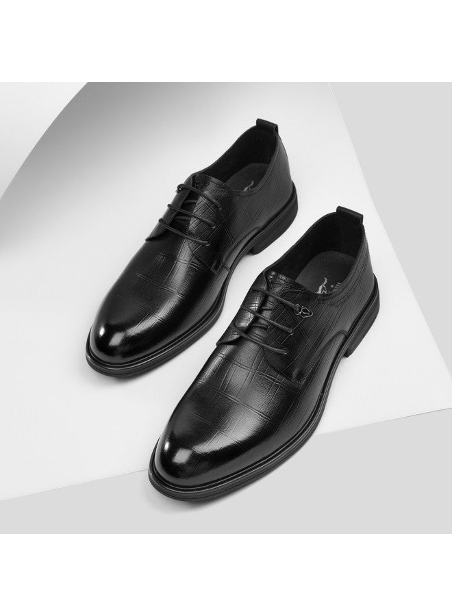 سيبتولفز 【top Grain Leather】 أحذية رجالية رسمية للأعمال أحذية دربي جلدية للمواعيد والتنقل في الخريف ومناسبات الزفاف - Image 5