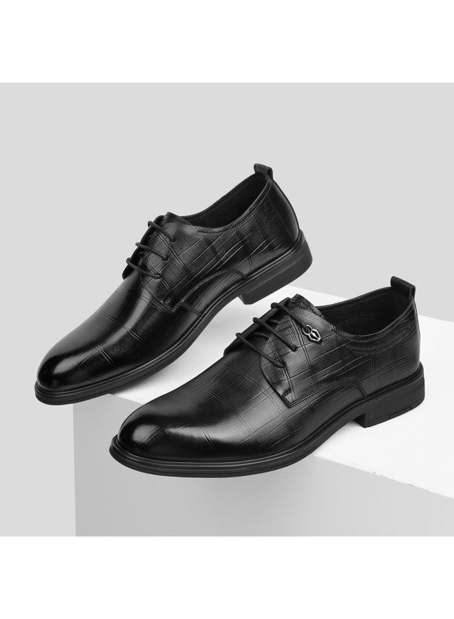 سيبتولفز 【top Grain Leather】 أحذية رجالية رسمية للأعمال أحذية دربي جلدية للمواعيد والتنقل في الخريف ومناسبات الزفاف - Image 3