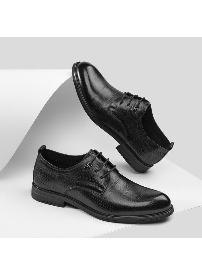 سيبتولفز 【top Grain Leather】 أحذية رجالية رسمية للأعمال أحذية دربي جلدية للمواعيد والتنقل في الخريف ومناسبات الزفاف - Image 2