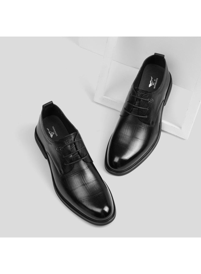 سيبتولفز 【top Grain Leather】 أحذية رجالية رسمية للأعمال أحذية دربي جلدية للمواعيد والتنقل في الخريف ومناسبات الزفاف - Image 4