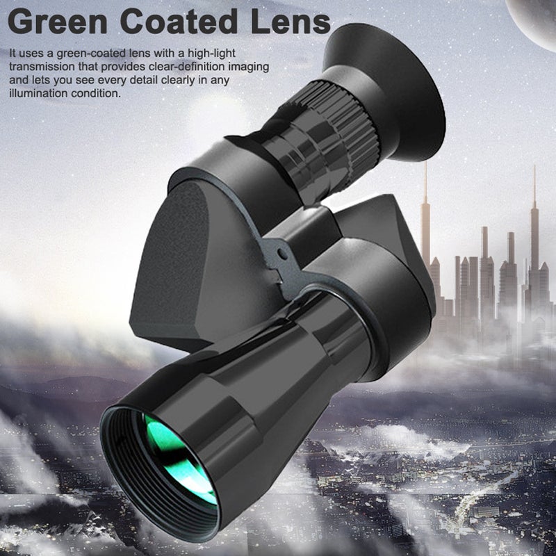 Night Vision Monocular: Black Waterproof Anti Fog - Central Focusing Easy Adjustment Multifunctional Cellphone Clip for Outdoor Hunting Bird Watching Camping Travel - Image 5