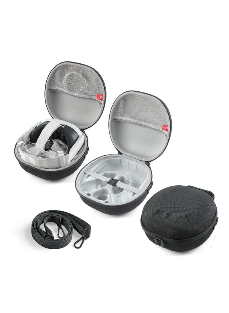 Generic Waterproof Hard Case for Meta Oculus Quest 3 VR Gaming Headset and Touch Controllers Shockproof Carrying Bag Organizer Case with Mesh Pocket Suitable for Travel and Home Storage  - Image 2