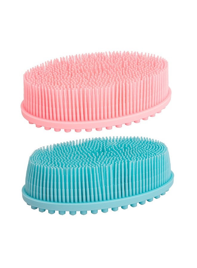 DNC Silicone Body Scrubber Exfoliating Bath Body Brush for Shower 2 Pack - Image 1