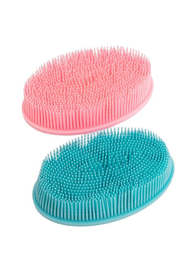 DNC Silicone Body Scrubber Exfoliating Bath Body Brush for Shower 2 Pack - Image 2
