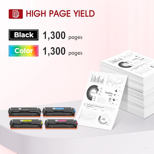 Cool Toner 075 Toner Cartridge Set 075H: MF665CDW LBP646Cdw MF663Cdw Compatible for Canon Color ImageCLASS MF660c MF662CDW LBP647Cdw LBP640c LBP640 MF660 Printer 4 Pack High Capacity (Black Cyan Yellow Magenta) - Image 3
