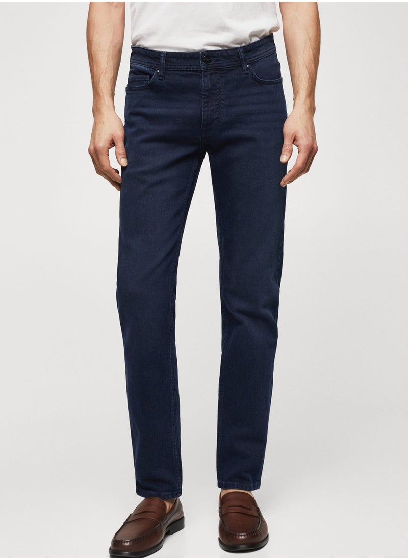 Mango Man - Rinse Slim Fit Jeans - Image 1