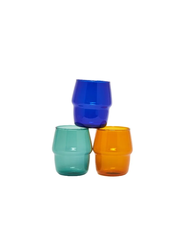 Prickly Pear Prickly Pear Blue Ridge Glass Tumbler for Cold Drinks and Beverages