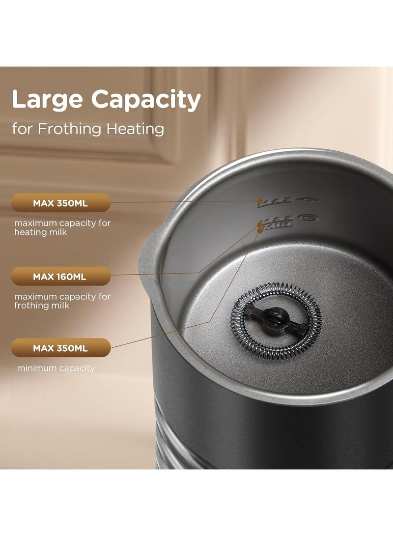 AROAQ Electric Milk Frother, Automatic Milk Frother for Hot and Cold, 4-in-1 Milk Frother, Quick Foaming, 304 Stainless Steel, 350 ml, Non-Stick Coating - Image 3