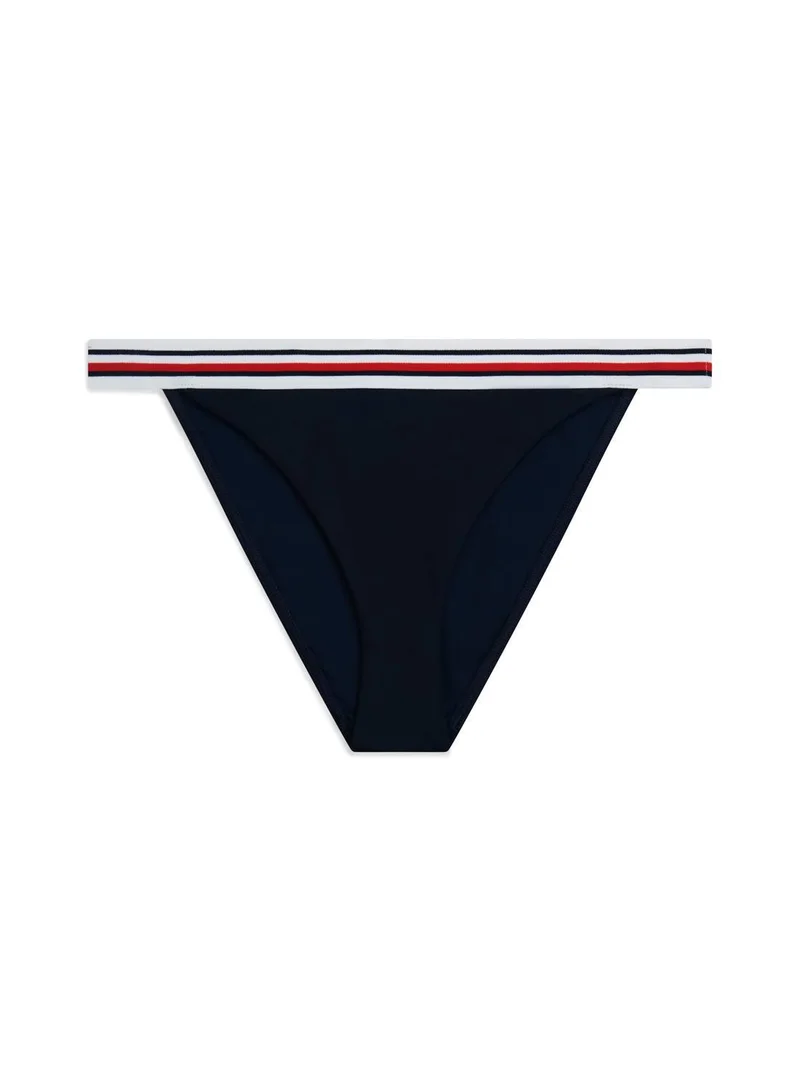 TOMMY HILFIGER Dark Night Navy Global Stripe Cheeky Bikini Bottoms for Women | Best Price UAE