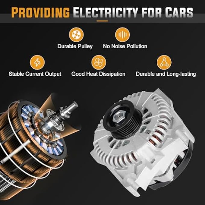 ILONPA Alternator Replacement Compatible with FORD CROWN VICTORIA 2001-2002, EXPLORER 2002-2004 Replace AFD0052 - Image 5
