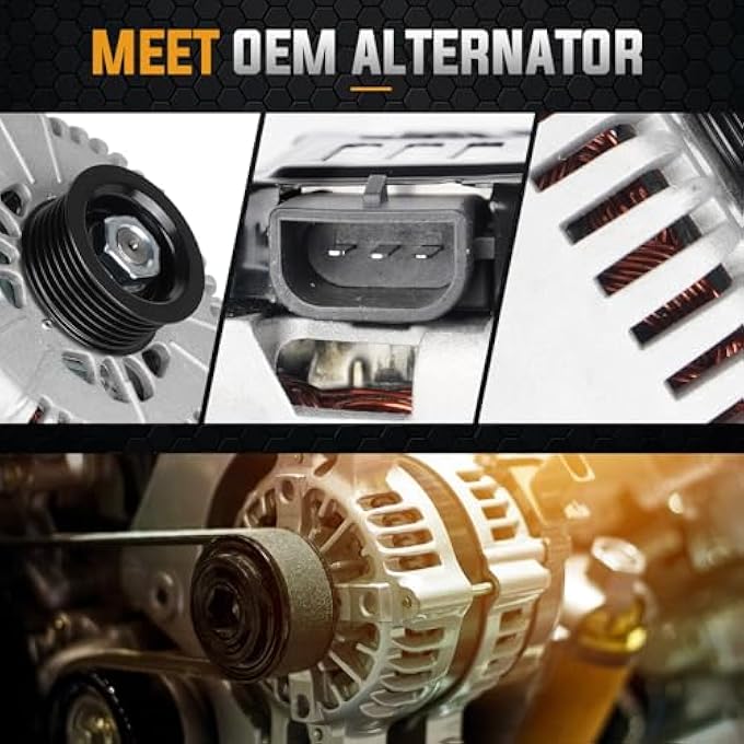 ILONPA Alternator Replacement Compatible with FORD CROWN VICTORIA 2001-2002, EXPLORER 2002-2004 Replace AFD0052 - Image 3