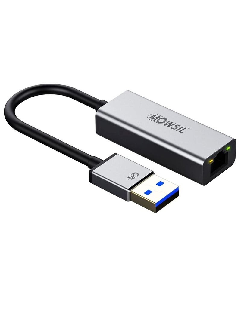 MOWSIL Gigabit Ethernet Network Adapter USB 3.0 to RJ45 GIGA CONVERTER - Image 1