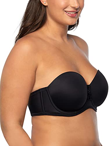 Vanity Fair womens Beauty Back Smoothing Strapless (34b - 44dd) Bra, Midnight Black, 44C US - Image 1