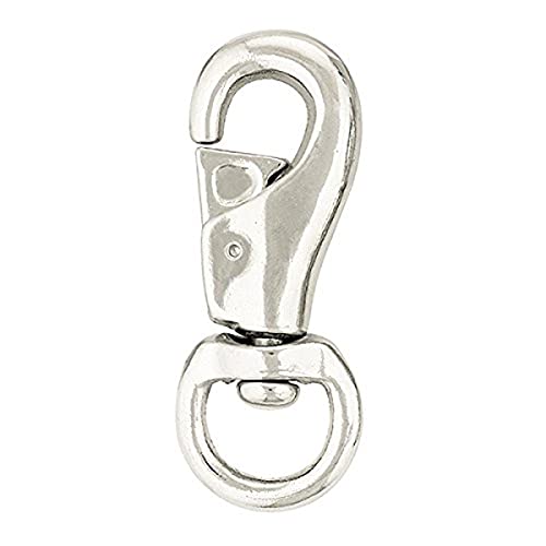Weaver Leather #3142 Bull Snap , Nickel Plated, 1" - Image 4