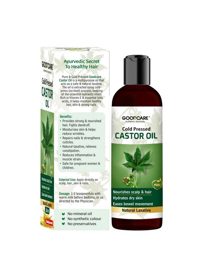GOOD CARE GOODCARE Pure Cold Pressed Castor Oil | Natural Laxative | Helps Relieve Constipation | For Hair Growth and Skin Care | Helps Hydrate Skin and Strengthens Hair - 200 ml - Image 5