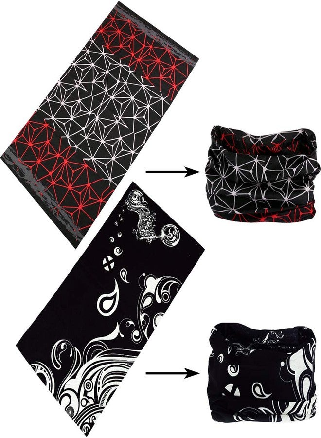 RedMaple Seamless Multifunctional Headwear Bandana Scarf - Elastic Tube Magic Headband Gaiter Balaclava for Yoga Running Hiking Cycling - Image 2