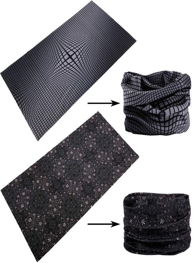 RedMaple Seamless Multifunctional Headwear Bandana Scarf - Elastic Tube Magic Headband Gaiter Balaclava for Yoga Running Hiking Cycling - Image 3