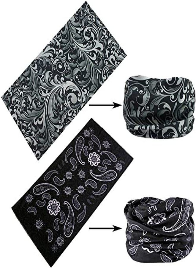 RedMaple Seamless Multifunctional Headwear Bandana Scarf - Elastic Tube Magic Headband Gaiter Balaclava for Yoga Running Hiking Cycling - Image 4