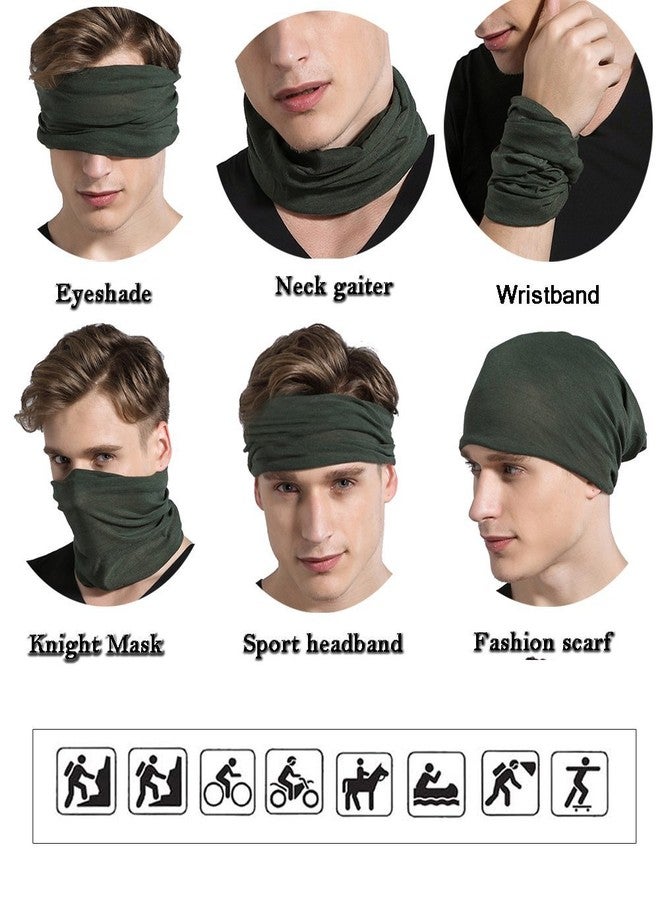 RedMaple Seamless Multifunctional Headwear Bandana Scarf - Elastic Tube Magic Headband Gaiter Balaclava for Yoga Running Hiking Cycling - Image 5