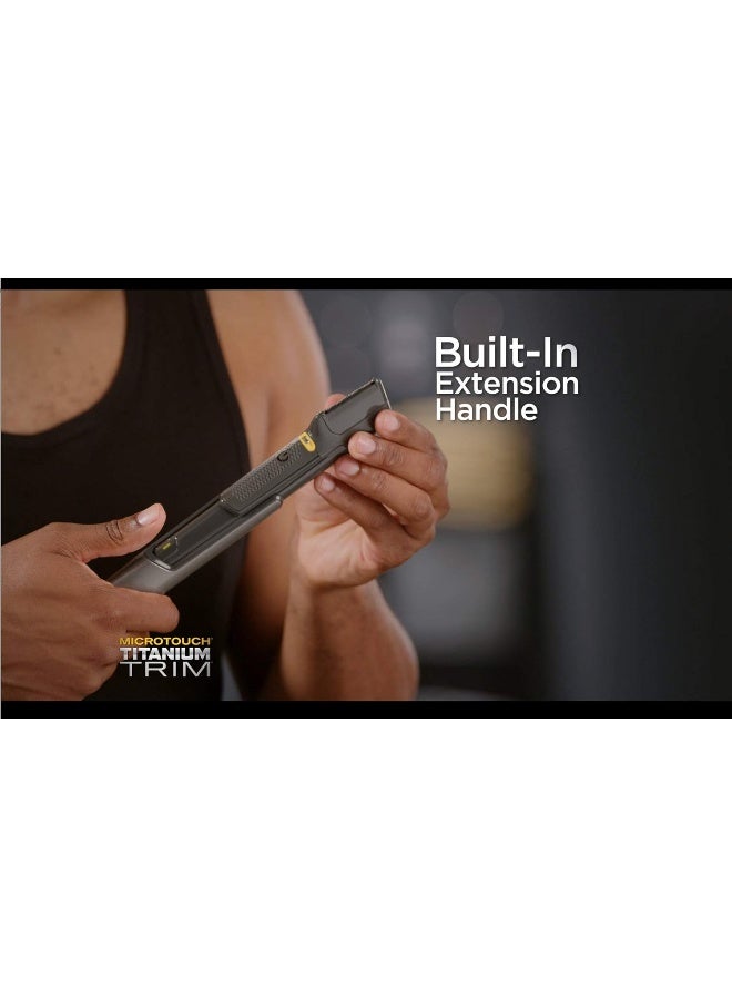 Micro Touch Titanium Trim, Lighted Hair Cutting Tool and Body Groomer - Image 2