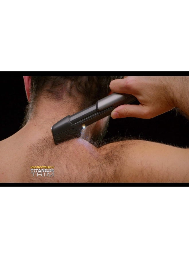 Micro Touch Titanium Trim, Lighted Hair Cutting Tool and Body Groomer - Image 3