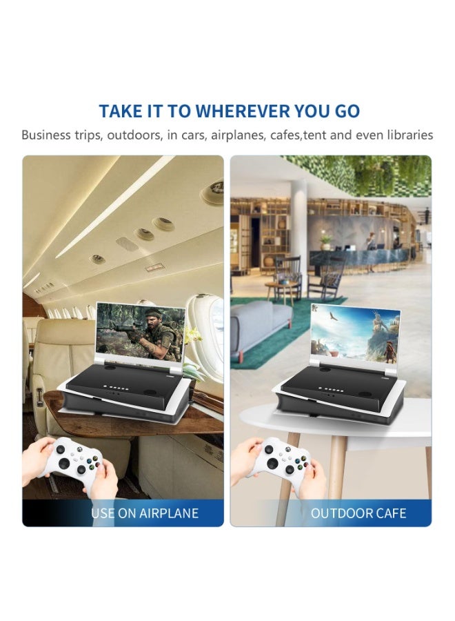 قصة جي شاشة G-STORY المحمولة للألعاب مقاس 14 بوصة IPS 4k 60Hz مدمجة مع PS5 pro (غير متضمنة) 3840 × 2160 مع منفذي HDMI وFreeSync ومكبر صوت ستيريو متعدد الوسائط مدمج - Image 3